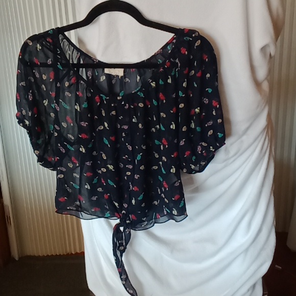 Cute woman's sheer top - Picture 2 of 7